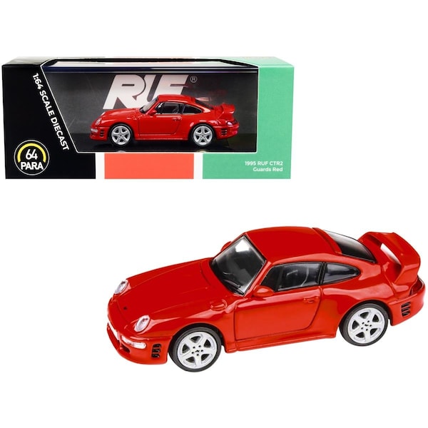 Time2Play 2.5 in. 1-64 Scale Diecast 1995 Ruf Ctr2 Guards Model Car, Red TI3470339 - main